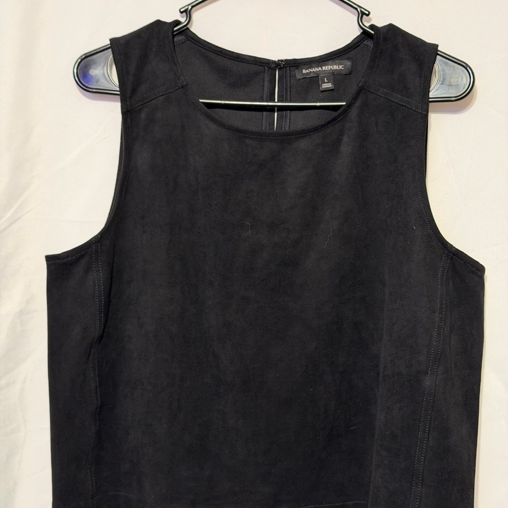 Banana Republic Black Suede Sleeveless Tank